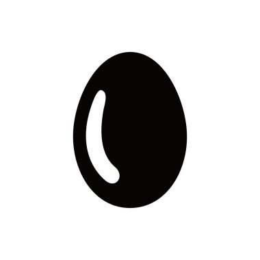 Yumurta simge stok vektör çizim düz tasarımı