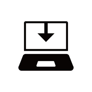 dizüstü bilgisayar simgesi hisse senedi vektör çizim hisse senedi vektör illüstrasyon düz tasarım