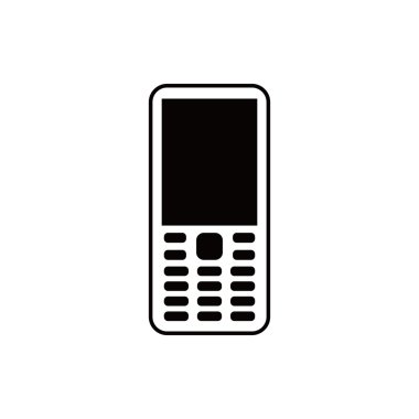 Hareket eden telefon simgesi hisse senedi vektör çizim düz tasarım