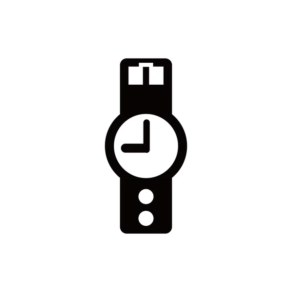 Relógio de pulso ícone estoque vetor ilustração design plano —  Vetores de Stock