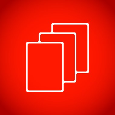 Dosya simgesi hisse senedi vektör çizim düz tasarım