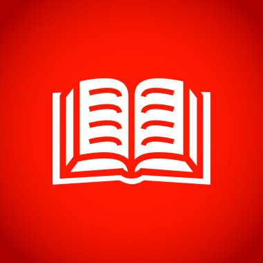 kitap simgesi hisse senedi vektör çizim düz tasarım