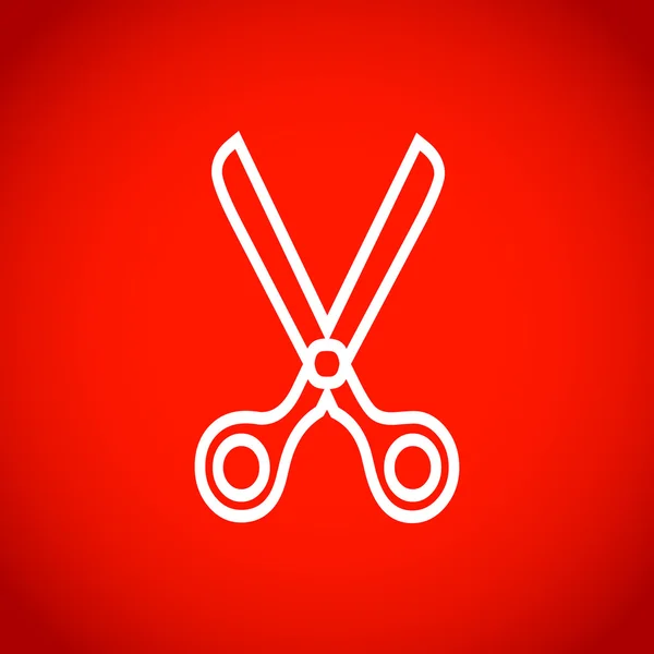 Scissors icon stock vector illustration flat design — Stock Vector