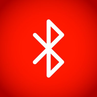 Bluetooth simgesi hisse senedi vektör çizim düz tasarım