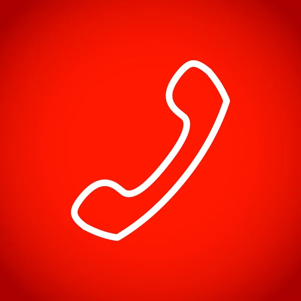 Telefon-Symbol Aktienvektor Illustration flaches Design — Stockvektor