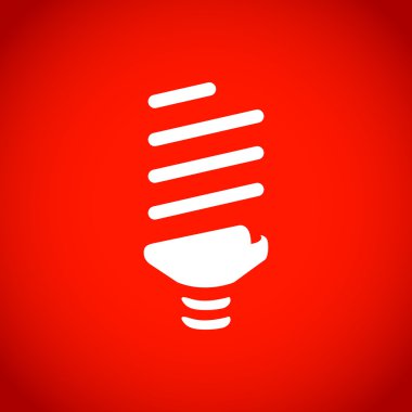 ampul simgesi hisse senedi vektör çizim düz tasarım