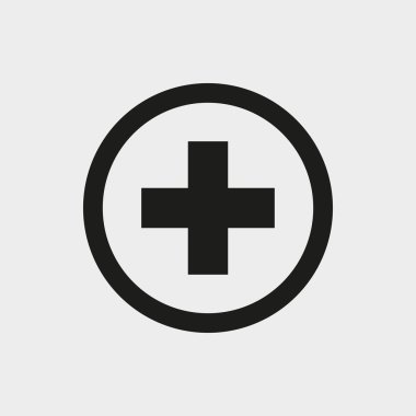 artı simgesi hisse senedi vektör çizim düz tasarım