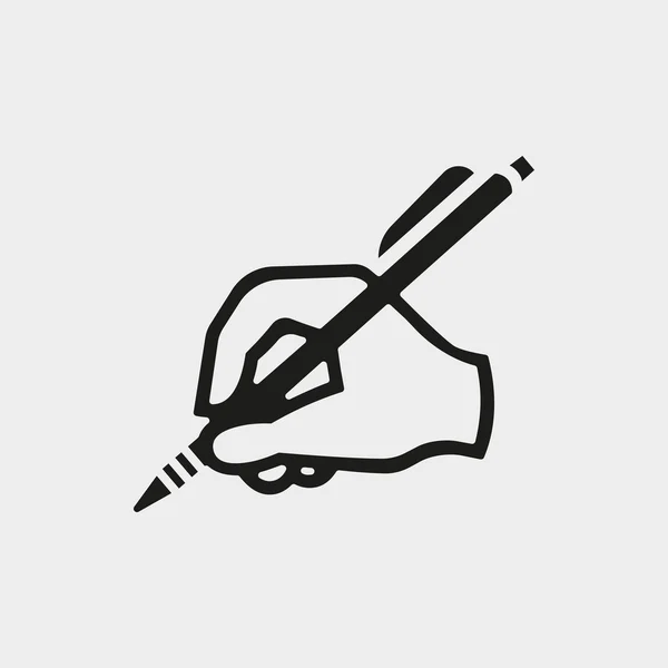 Hand writing icon stock vector illustration flat design — Stock Vector