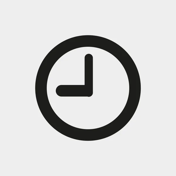 Horloge icône stock vecteur illustration plat design — Image vectorielle