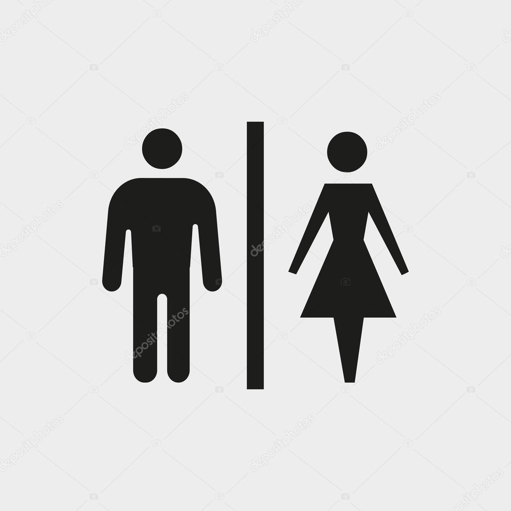 Download Toilet man woman icon stock vector illustration flat ...