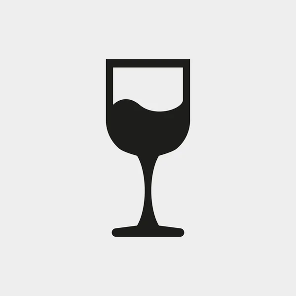 Wineglass icon stock vector illustration flat design — Stock Vector