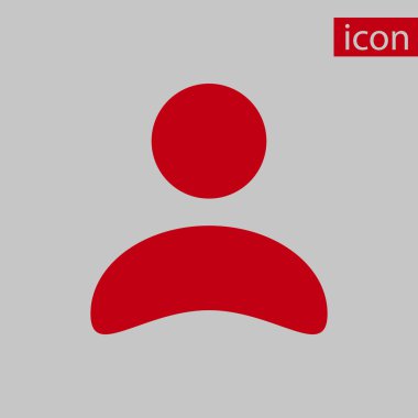 Adam simge stok vektör çizim düz tasarımı