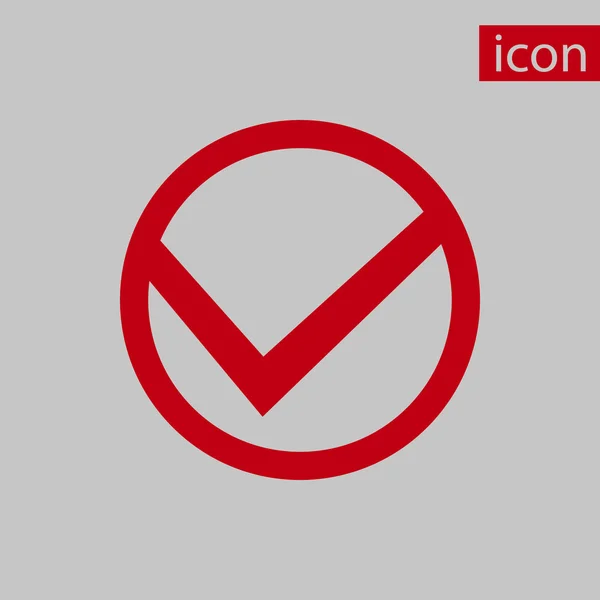 Comprobar icono stock vector ilustración plano diseño — Archivo Imágenes Vectoriales