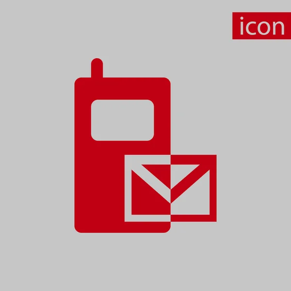 Sms icon stock vecteur illustration plat design — Image vectorielle