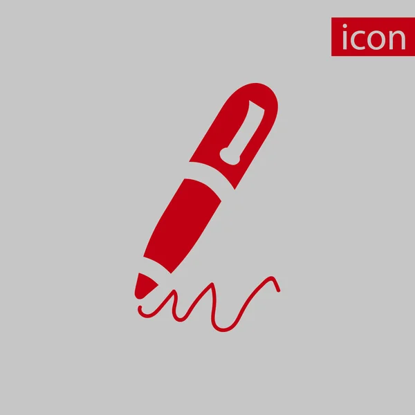 Stift-Symbol Aktienvektor Illustration flaches Design — Stockvektor