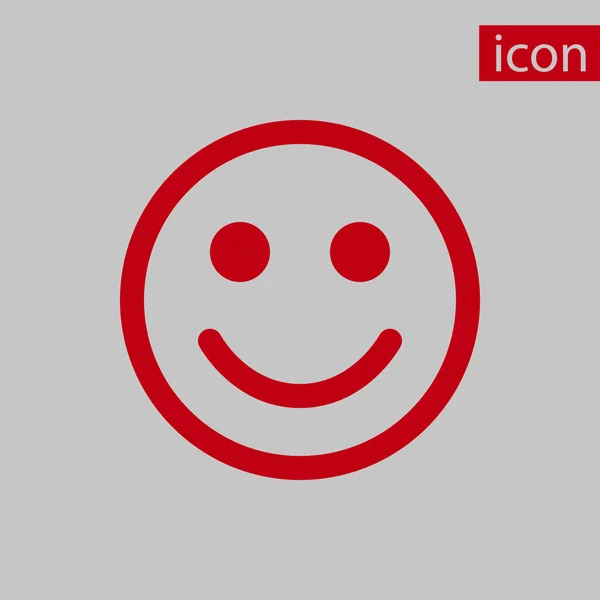Smile icon illustration vectorielle dessin plat — Image vectorielle