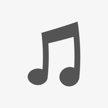 müzik simgesi hisse senedi vektör çizim düz tasarım