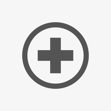 artı simgesi hisse senedi vektör çizim düz tasarım