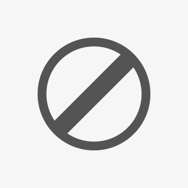 kısıtlı simge stok vektör çizim düz tasarımı