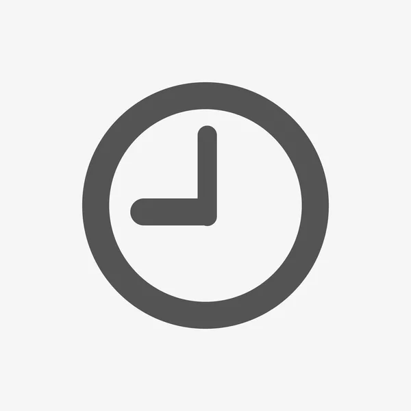 Relógio ícone estoque vetor ilustração plana design —  Vetores de Stock