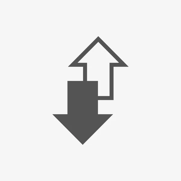 Pfeil-Symbol Aktienvektor Illustration flaches Design — Stockvektor