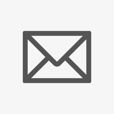 e-posta simgesi hisse senedi vektör çizim düz tasarım