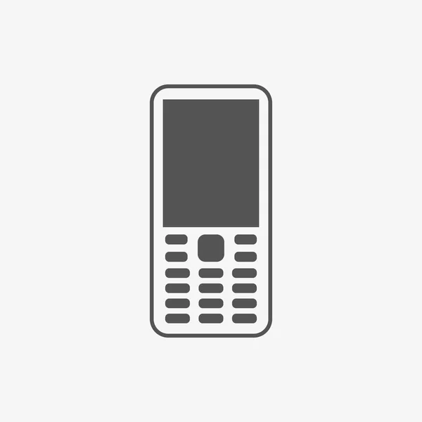 Telefone móvel ícone estoque vetor ilustração plana design — Vetor de Stock