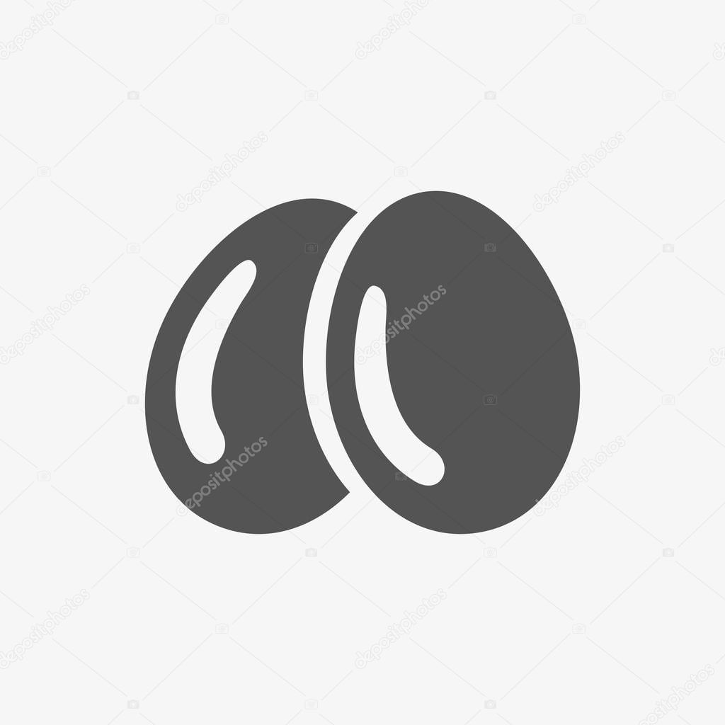 Egg icon  stock vector illustration flat design