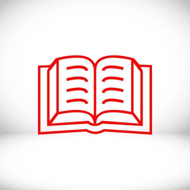 kitap simgesi hisse senedi vektör çizim düz tasarım