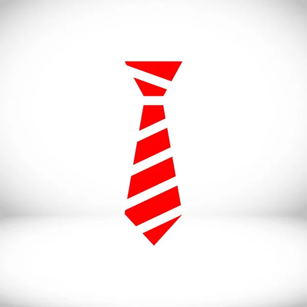 Cravate icône vecteur stock vecteur illustration plat design — Image vectorielle