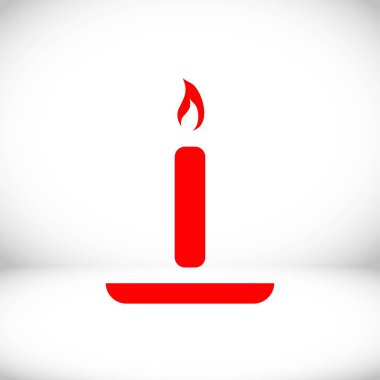 mum simge stok vektör çizim düz tasarımı