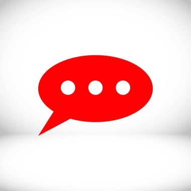 Konuşma kabarcıklar simgesi. Sohbet sembol simge stok vektör çizim