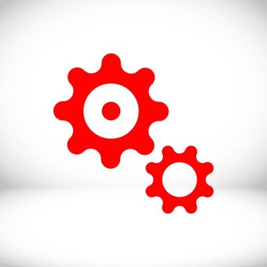 simge stok vektör çizim düz tasarımı dişli