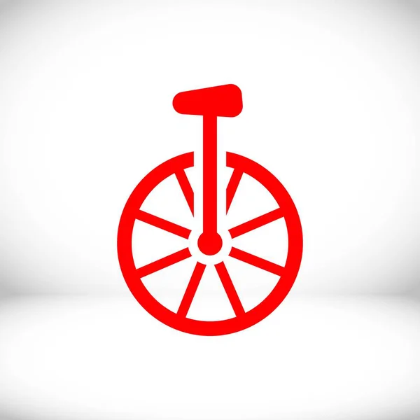 Unicycle icon stock vector illustration flat design — Stock Vector