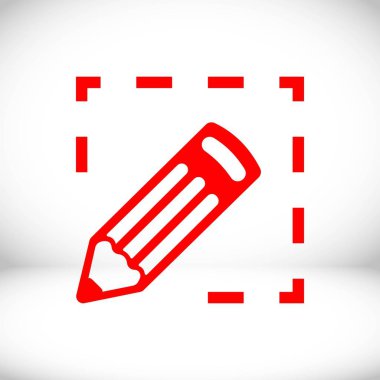 kalem simgesi hisse senedi vektör çizim düz tasarım