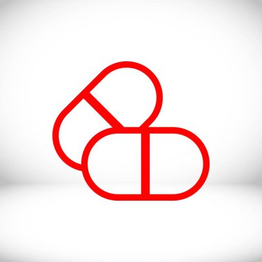 hapları simge stok vektör çizim düz tasarımı