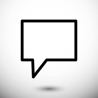 Konuşma kabarcıklar simgesi. Sohbet sembol simge stok vektör çizim