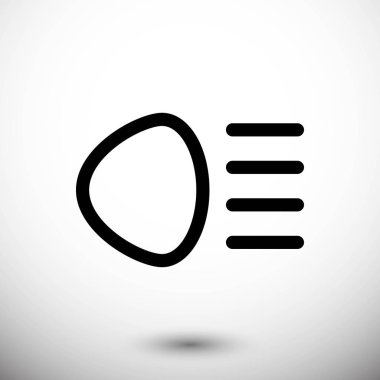 uzak ışın simge stok vektör çizim düz tasarımı