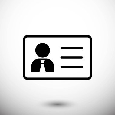 ID simgesi hisse senedi vektör çizim düz tasarım