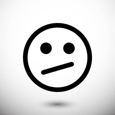 Simge stok vektör çizim düz tasarımı gülümse