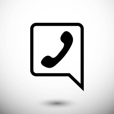 telefon simgesi hisse senedi vektör çizim düz tasarım