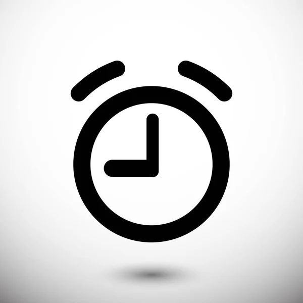 Reloj despertador icono stock vector ilustración diseño plano — Vector de stock