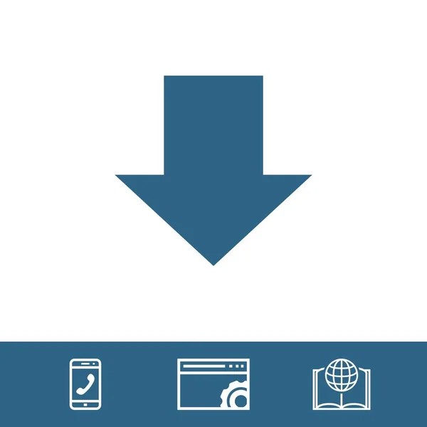 Télécharger icône stock vecteur illustration plat design — Image vectorielle