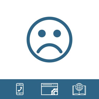 Simge stok vektör çizim düz tasarımı gülümse