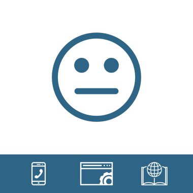 Simge stok vektör çizim düz tasarımı gülümse