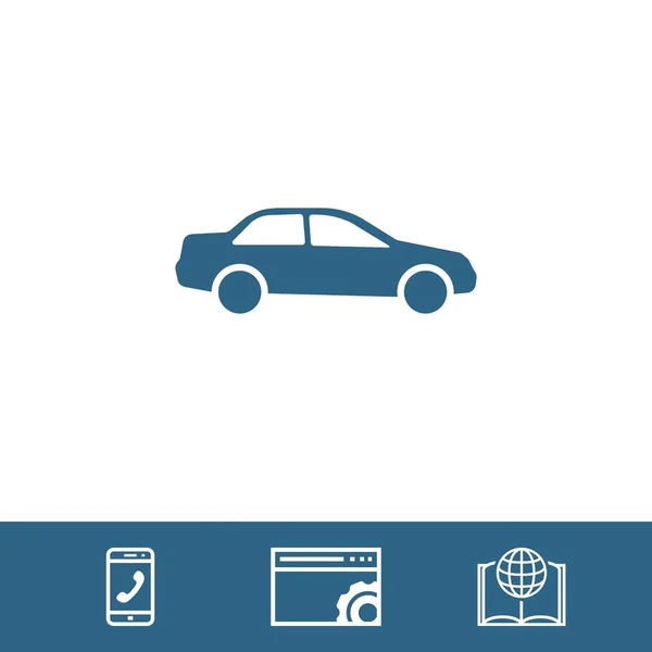 Icono de coche stock vector ilustración diseño plano — Vector de stock