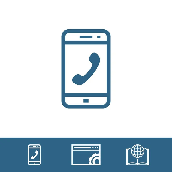 telefon simgesi hisse senedi vektör çizim düz tasarım