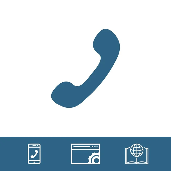 Telefon-Symbol Aktienvektor Illustration flaches Design — Stockvektor