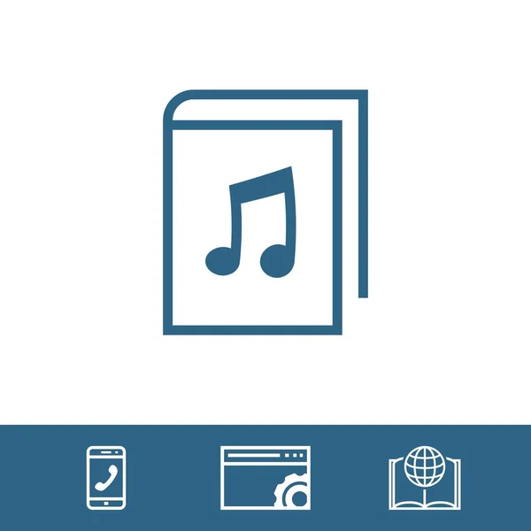 Audiobook ícone estoque vetor ilustração plana design — Vetor de Stock