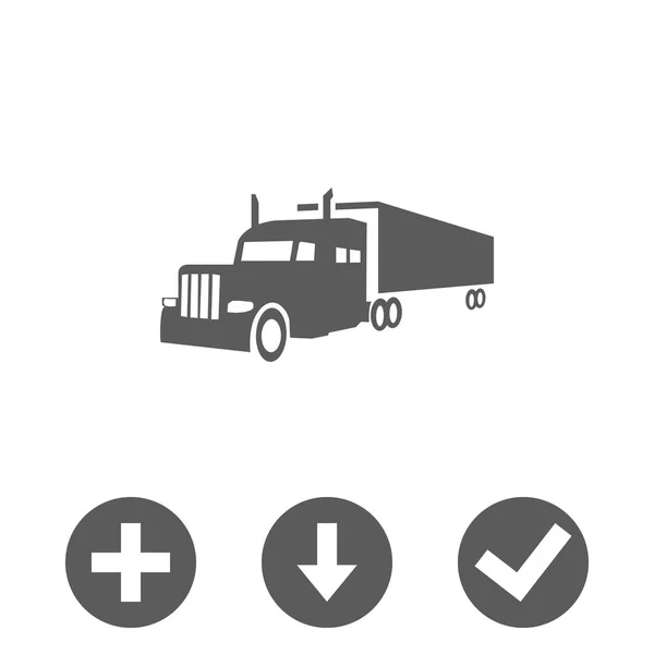 卡车图标股票矢量插图平面设计 — 图库矢量图片